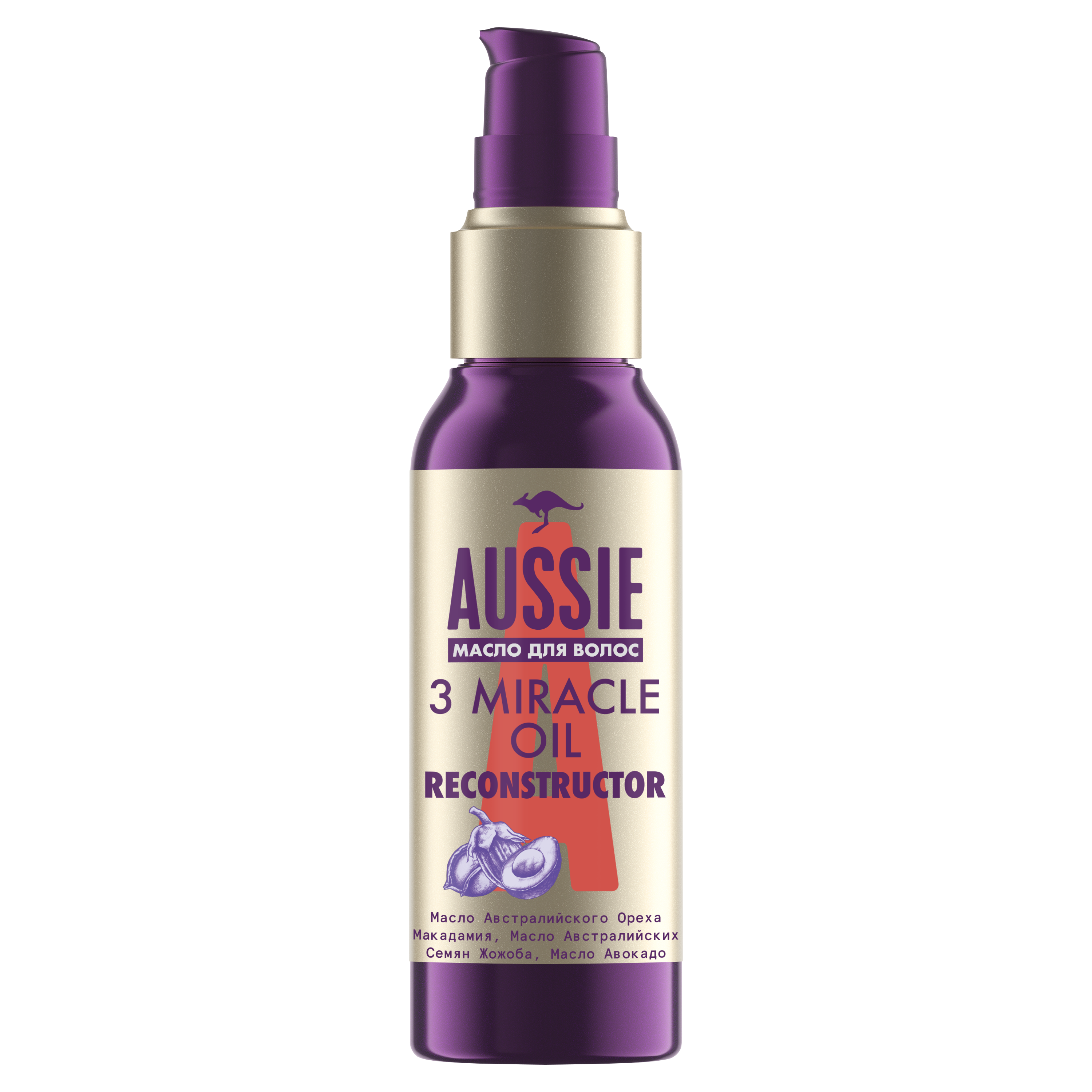Масло для волос Aussie 3 Miracle Oil Reconstructor, 100 мл - фото 2