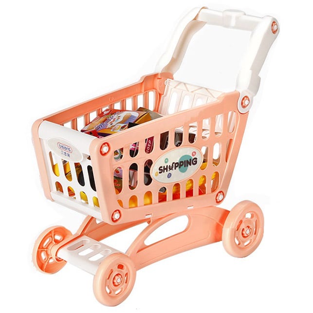 Дитячий візок для покупок у супермаркеті Beiens, рожевий (M890pink) - фото 1
