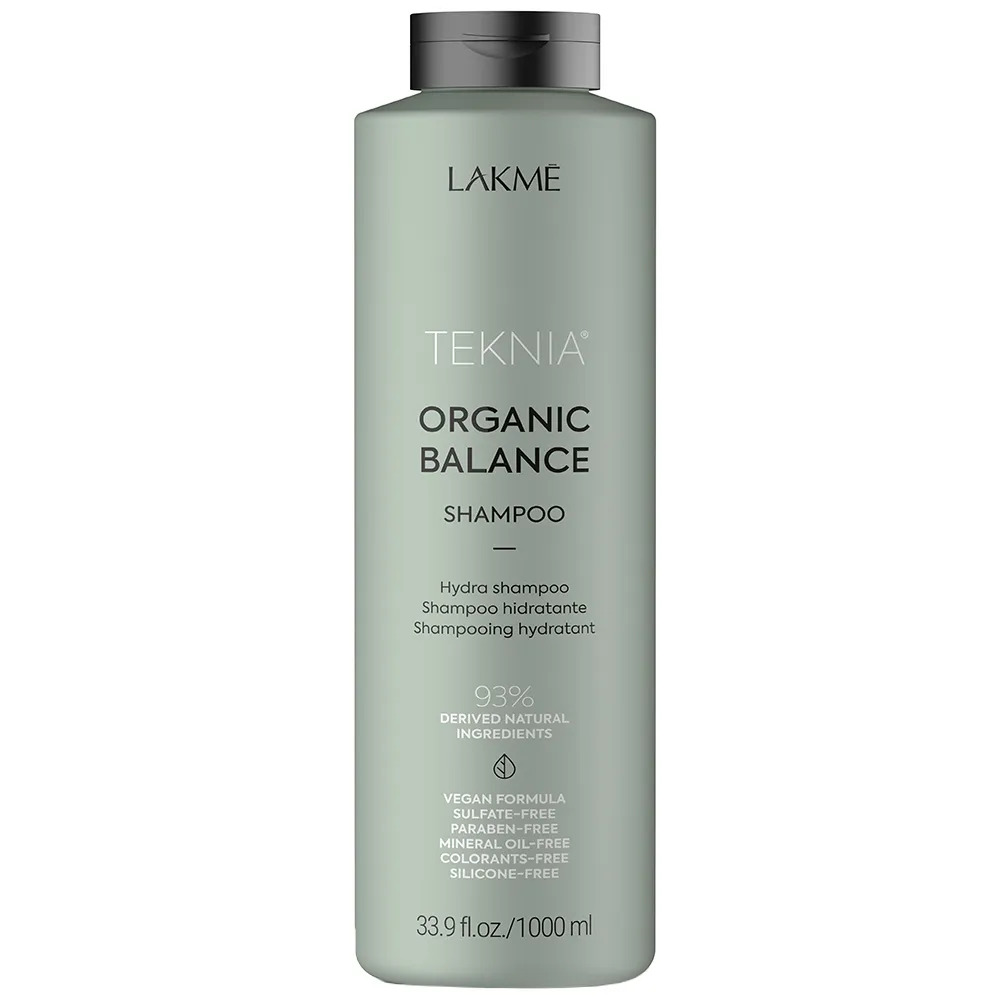 Зволожуючий шампунь для волосся Lakme Teknia Organic Balance Shampoo для повсякденного використання 1 л - фото 1