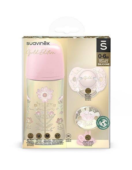 Набор Suavinex Gold Edition, 3 предмета, розовый (307877) - фото 4
