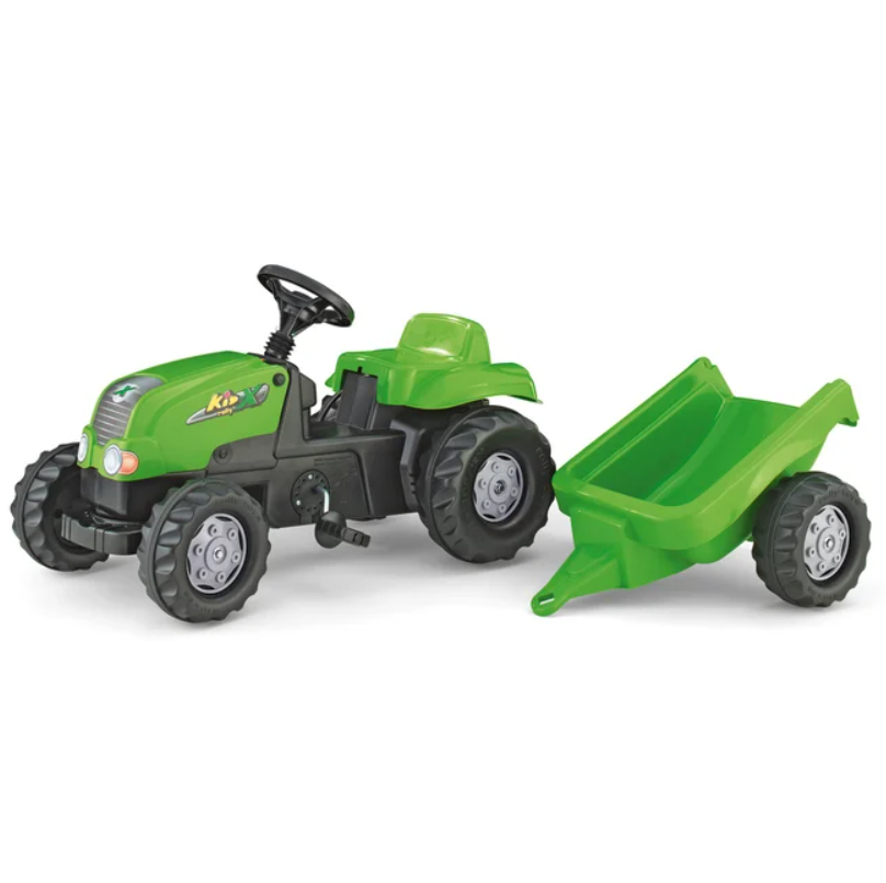 Педальный трактор Rolly Toys rollyKid-X, зеленый (12169) - фото 1