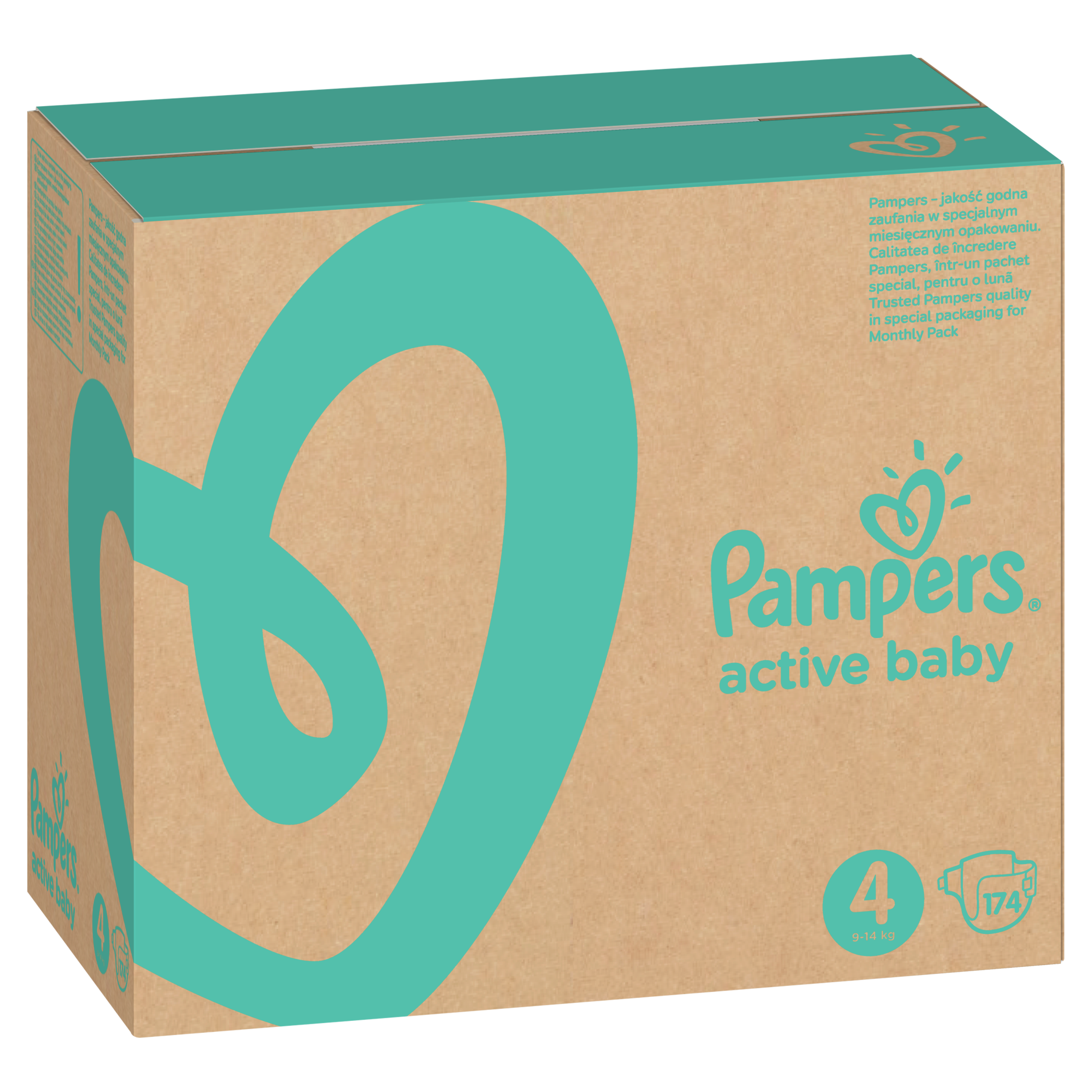 Подгузники Pampers Active Baby 4 (9-14 кг), 174 шт. - фото 3