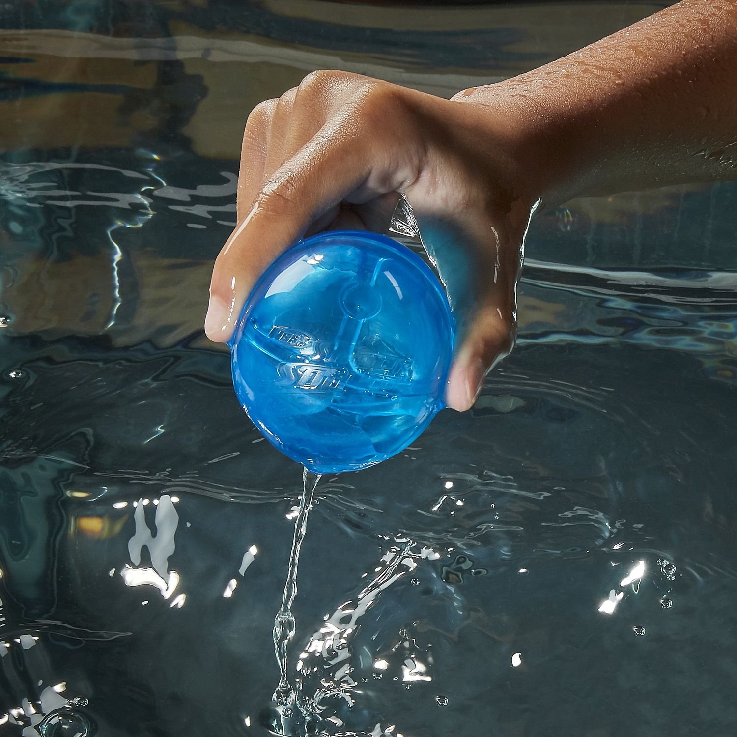 Водяні бомбочки Hasbro Nerf Super Soaker Hydro Balls 6-Pack, блакитні з жовтим, 6 шт. (F6393) - фото 6