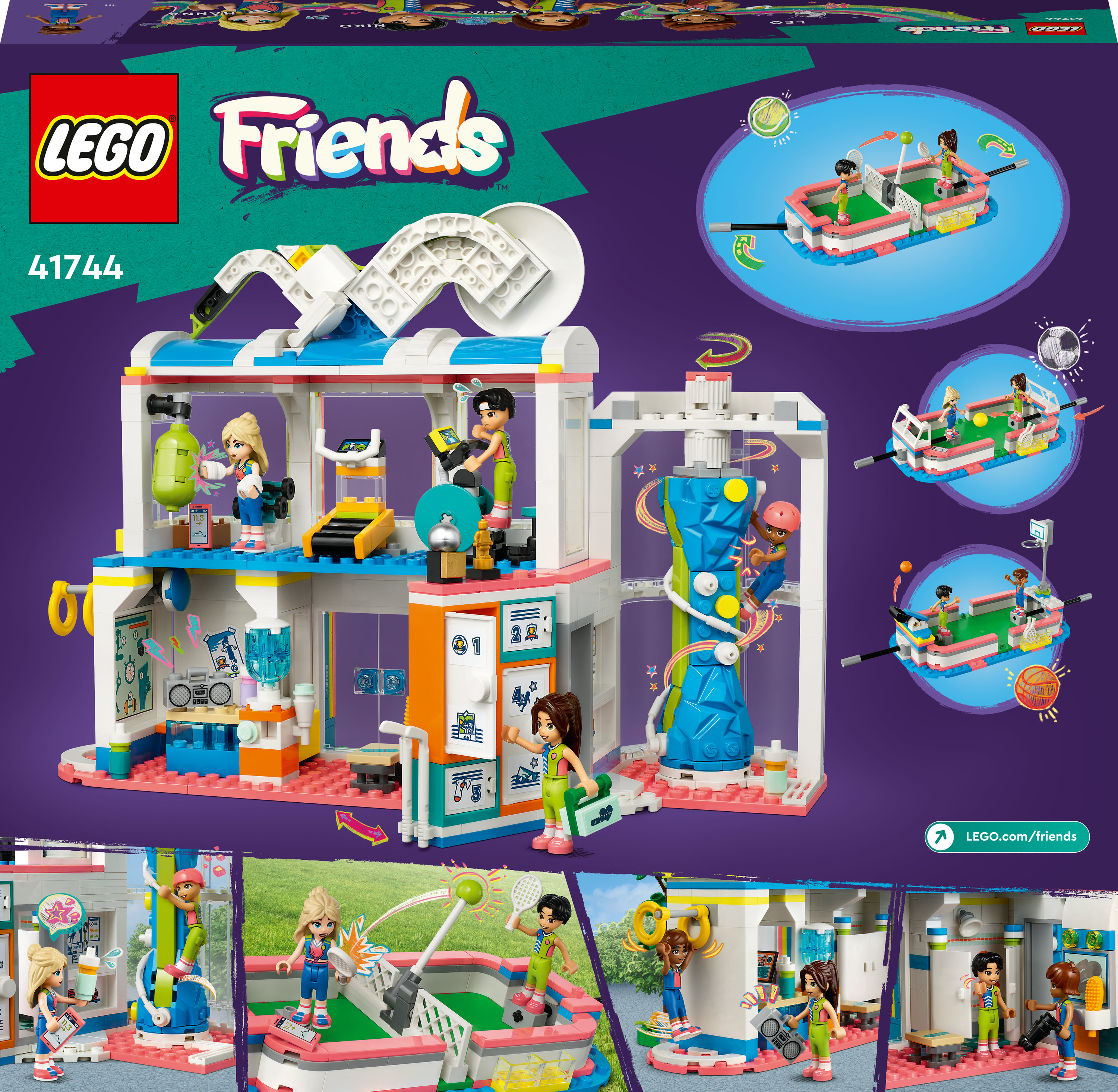Конструктор LEGO Friends Спорткомплекс, 832 детали (41744) - фото 9
