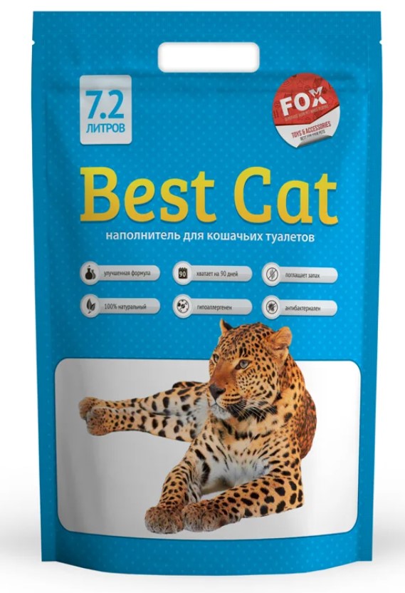 Силікагелевий наповнювач для котячого туалету Best Cat Blue Mint, 7,2 л (SGL013) - фото 1