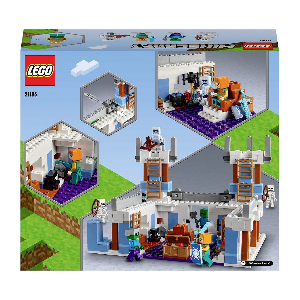 Конструктор LEGO Minecraft Крижаний замок, 499 деталі (21186) - фото 3