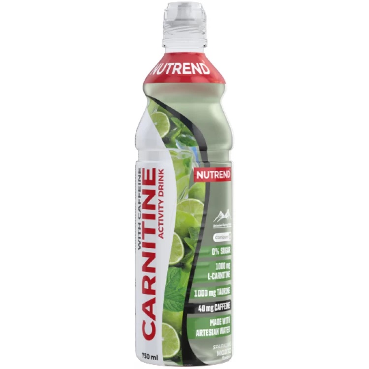 Напій з карнітином Nutrend Carnitin activity drink with caffeine мохіто 750 мл - фото 1