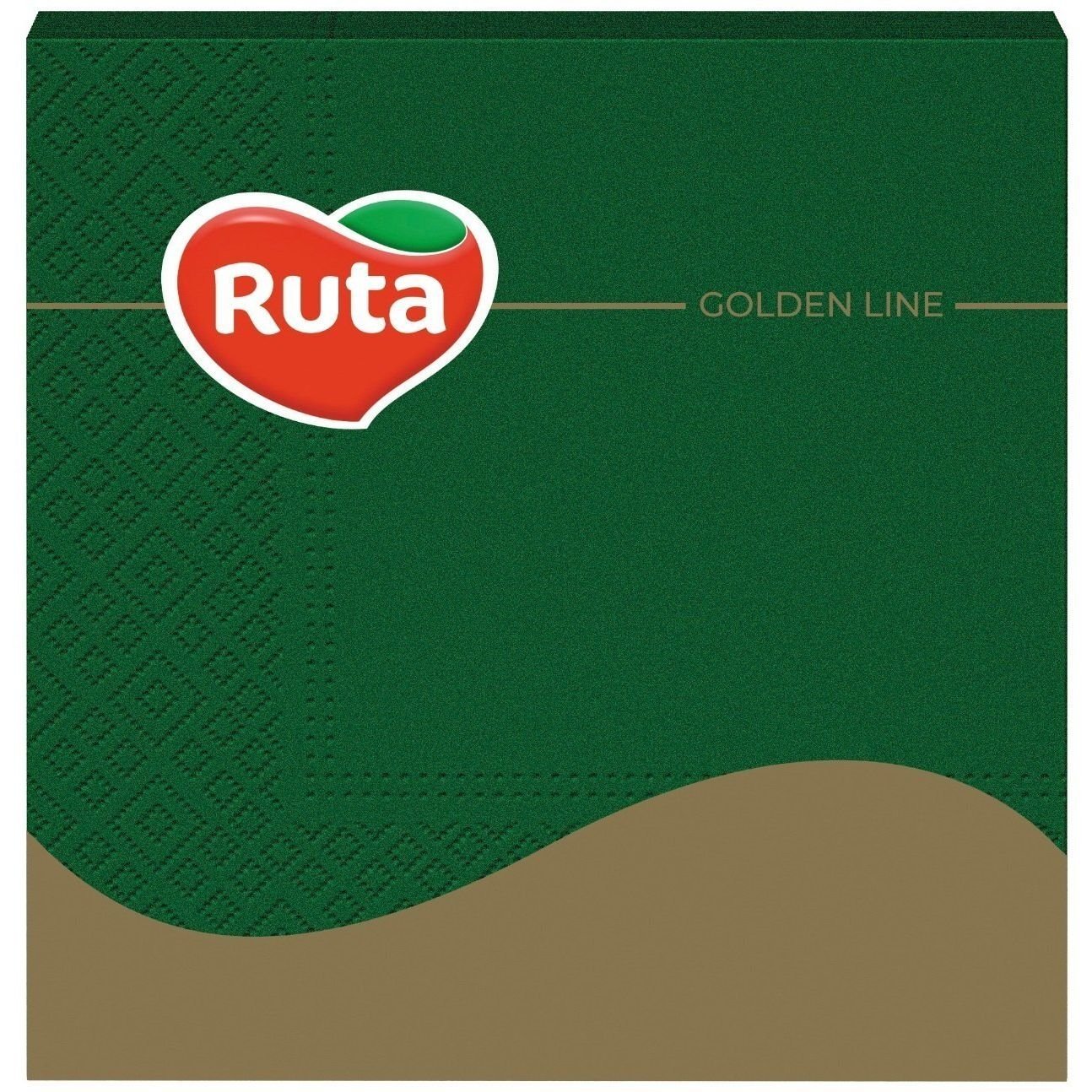 Серветки Ruta, тришарові, 33х33 см, 20 шт., темно-зелені - фото 1