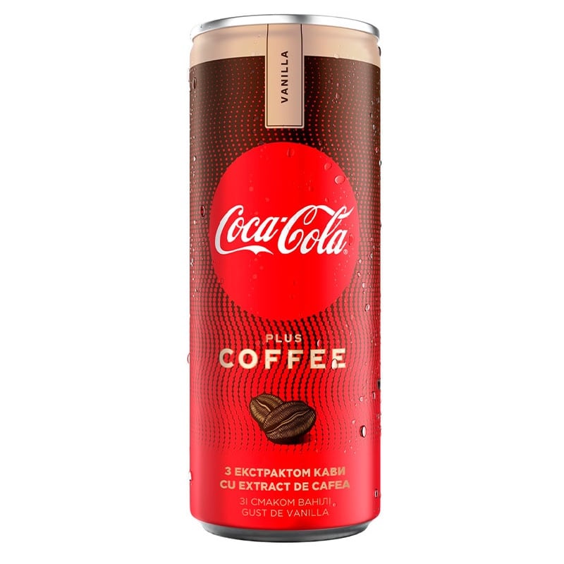 Напій Coca-Cola Vanilla Plus Coffee 250 мл (865870) - фото 1