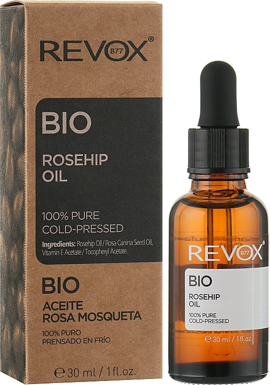 Олія шипшинова 100% Revox B77 Bio для обличчя, тіла та волосся 30 мл - фото 2