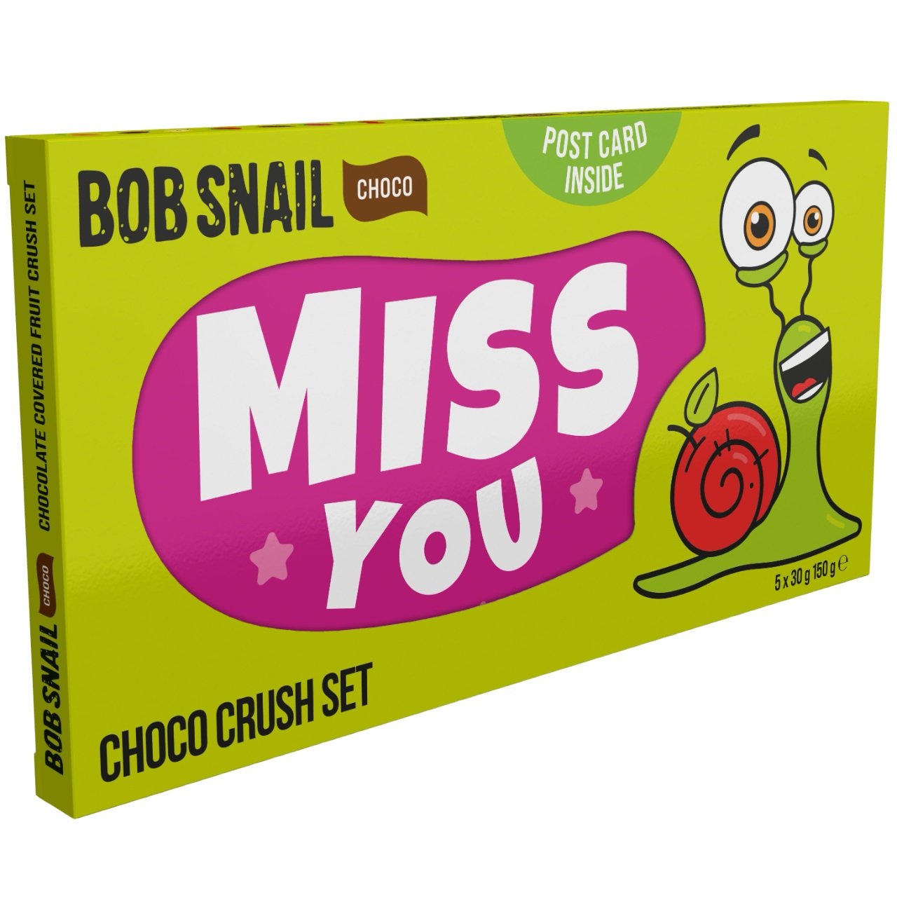 Набір цукерок в шоколаді Bob Snail 150 г (5 шт. х 30 г) - фото 1