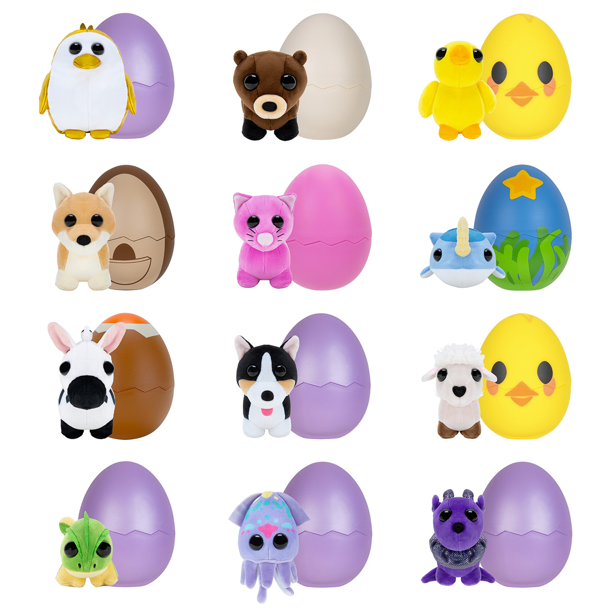Мягкая игрушка-сюрприз в яйце Adopt Me! S3 Забавные зверюшки в ассортименте 1 шт. - фото 6