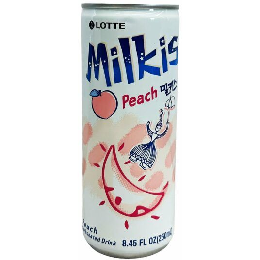 Напій Peach Milkis Lotte сильногазований 250 мл - фото 1