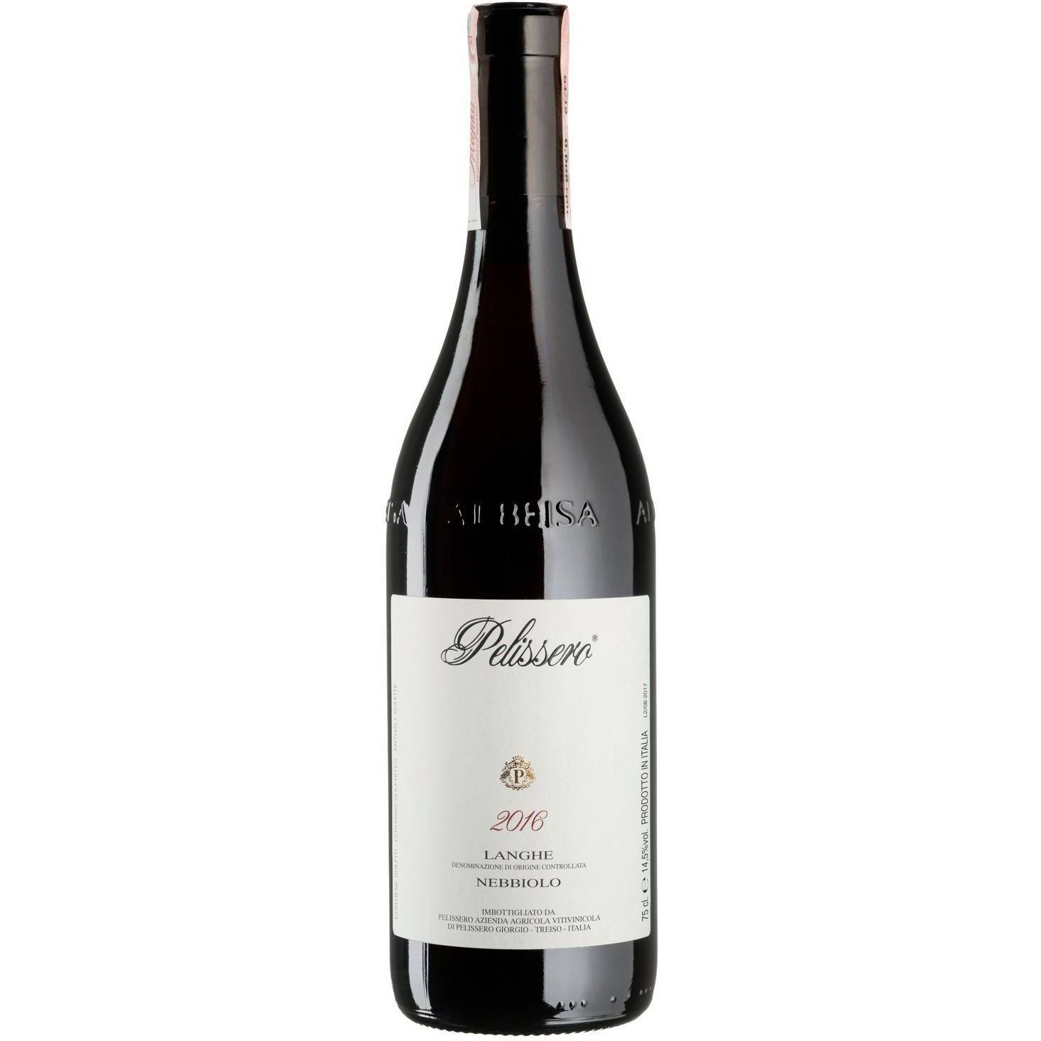 Вино Pelissero Langhe Nebbiolo, червоне, сухе, 0,75 л - фото 1