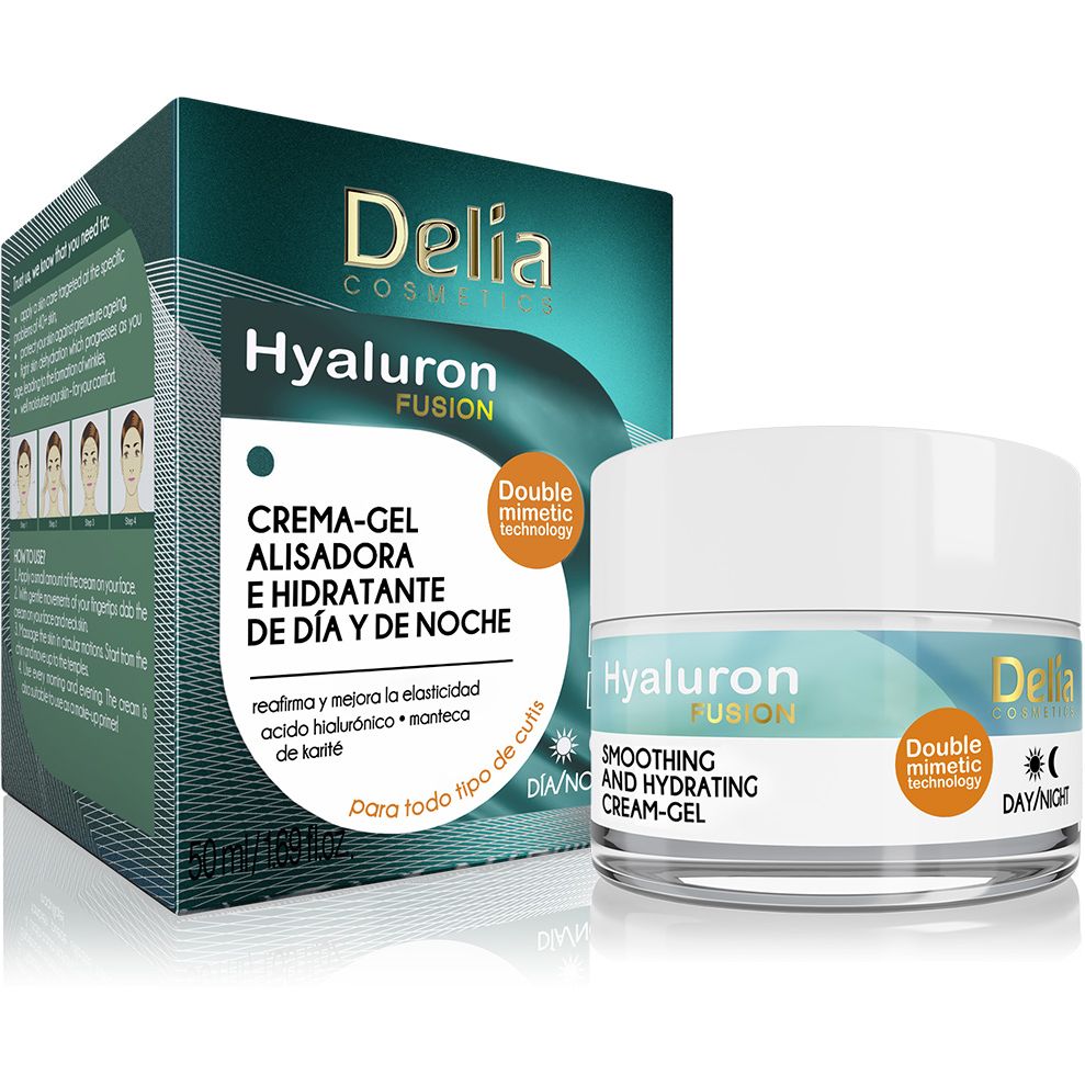 Крем для обличчя Delia Cosmeti Hyaluron Fusion зволожуючий 50 мл - фото 3