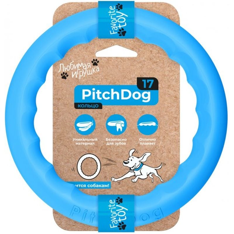 Кольцо для апортировки PitchDog 17, 17 см, голубой (62362) - фото 1
