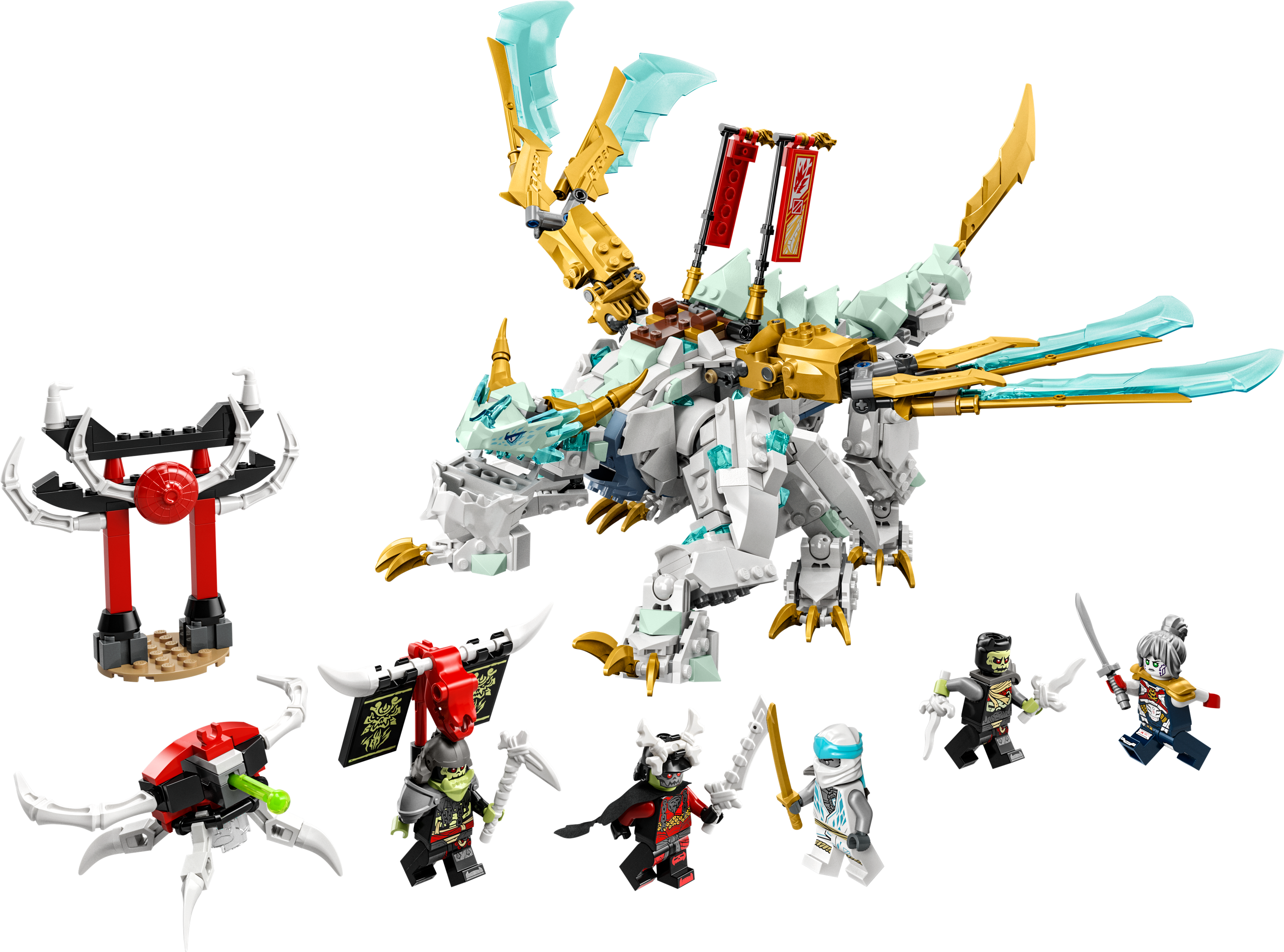 Конструктор LEGO Ninjago Существо Ледяной Дракон Зейна, 973 деталей (71786) - фото 2