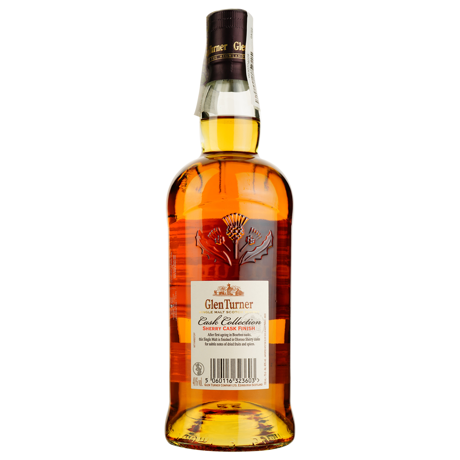 Виски Glen Turner Sherry Cask Single Malt Scotch Whisky 40% 0.7 л - фото 2