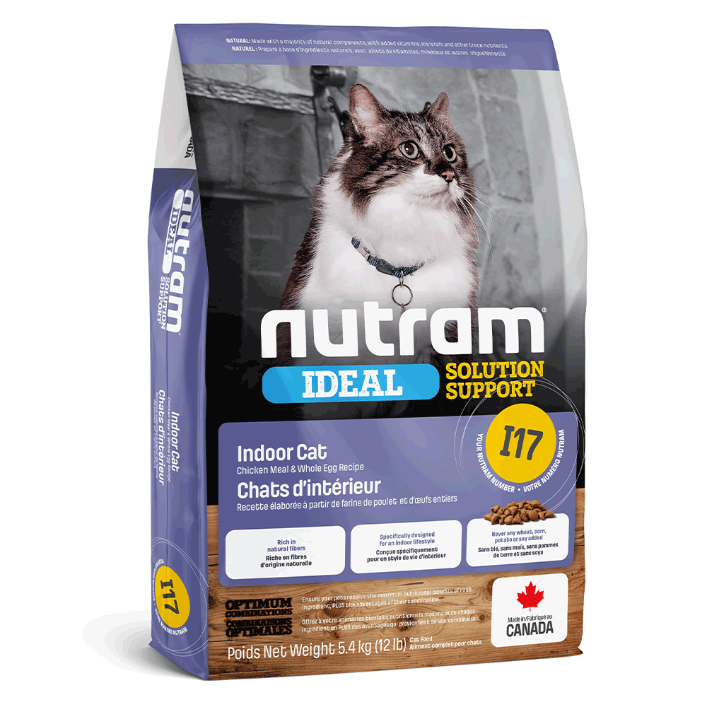 Сухий корм для котів Nutram - I17 Ideal Solution Support Indoor Cat, домашнє утримання, 5,4 кг (67714102765) - фото 1