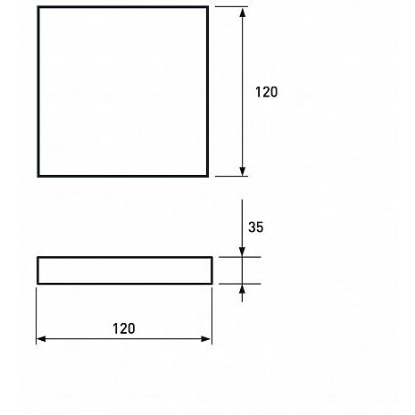 Світлодіодний світильник Eurolamp LED Frameless Downlight квадратний 19W 5000K (LED-DLS-19/5) - фото 3