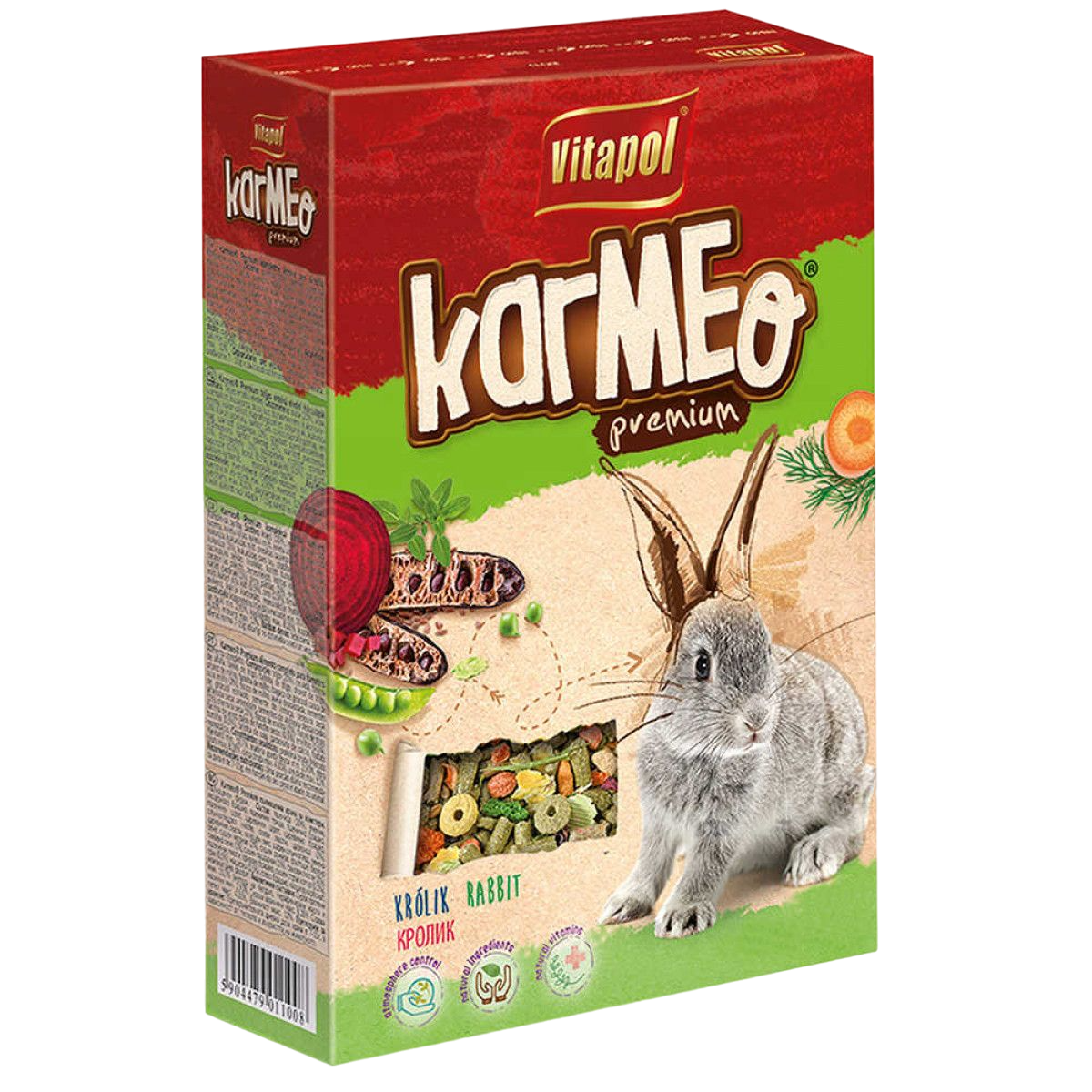 Премиум корм для кроликов Vitapol Karmeo, 0,5 кг - фото 1