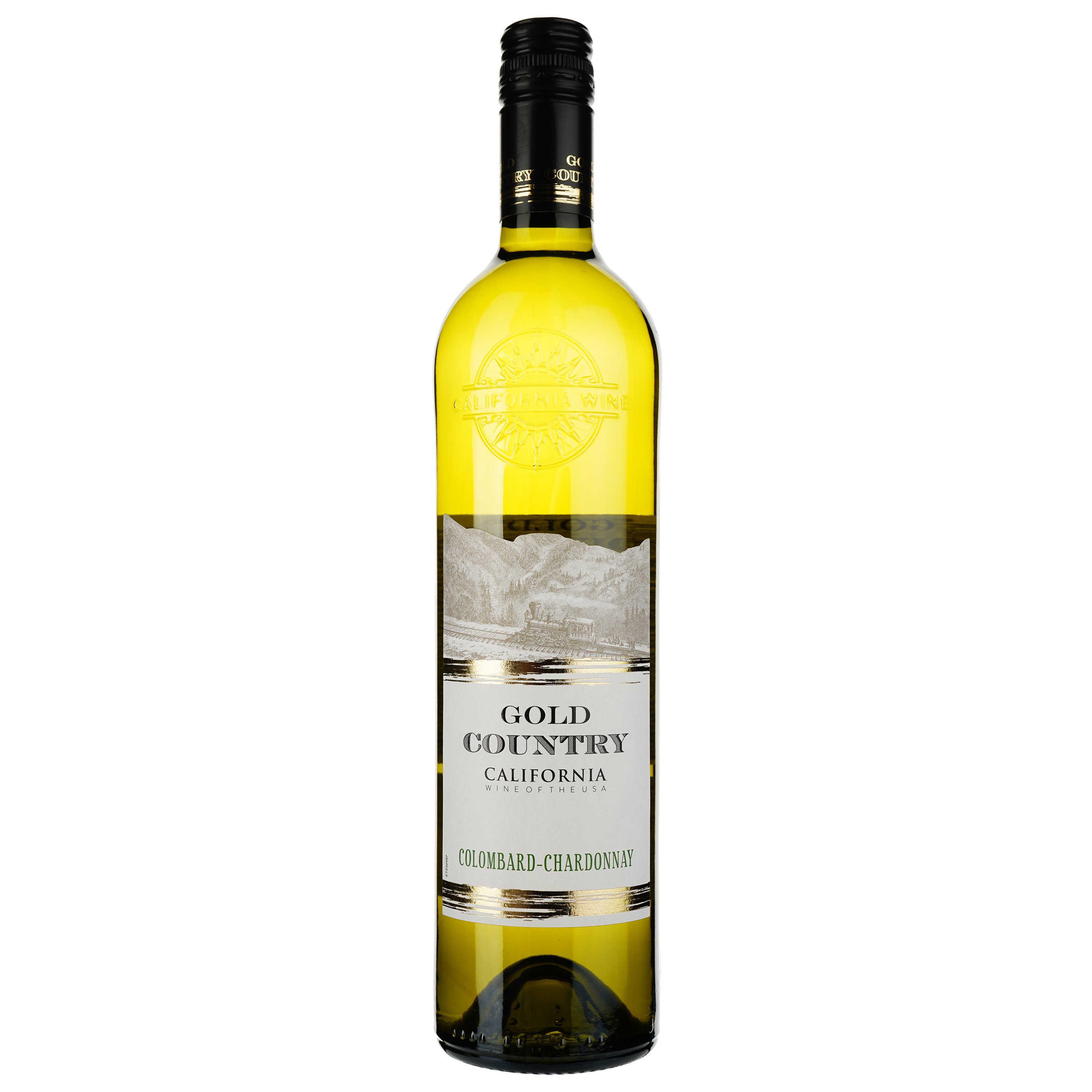 Вино Gold Country Colombard Chardonnay, біле, сухе, 0.75 л - фото 1