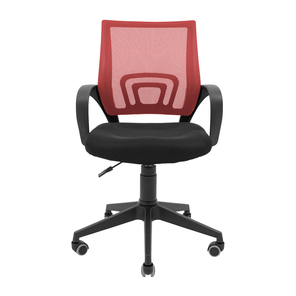 Крісло офісне Richman Спайдер Ю Пластик Піастра сітка чорний + червоний (RCM-1094) - фото 2