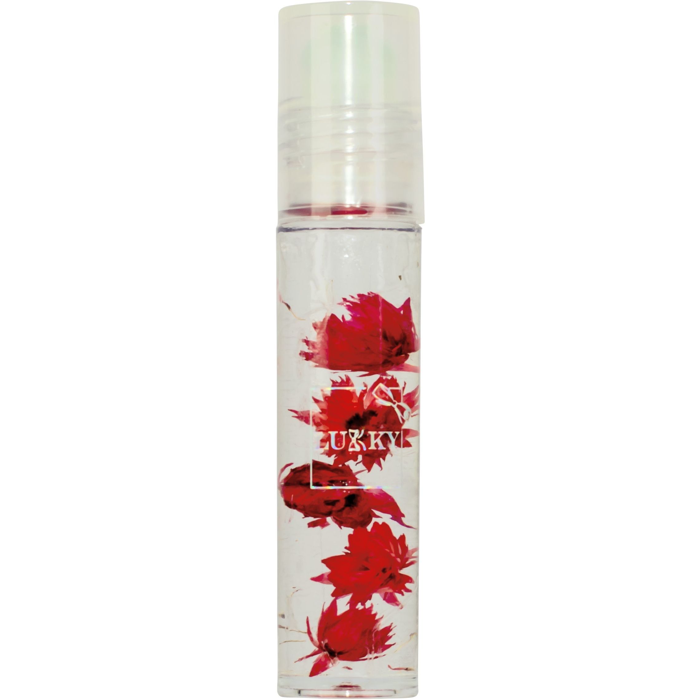 Масло-блеск для губ Lukky Aqua Fleur с красными цветами (T22005) - фото 2