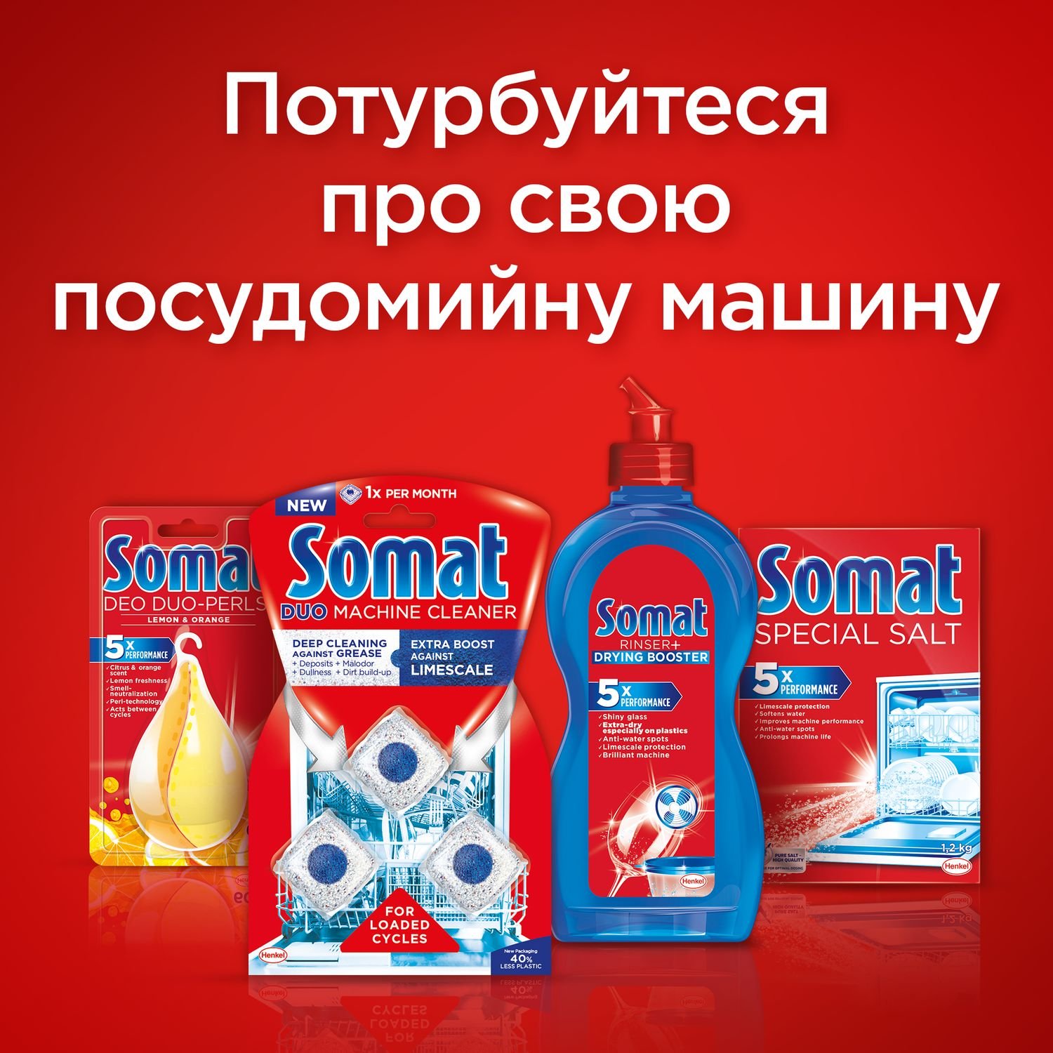 Таблетки для мытья посуды в посудомоечной машине Somat Classic, 220 таблеток - фото 8
