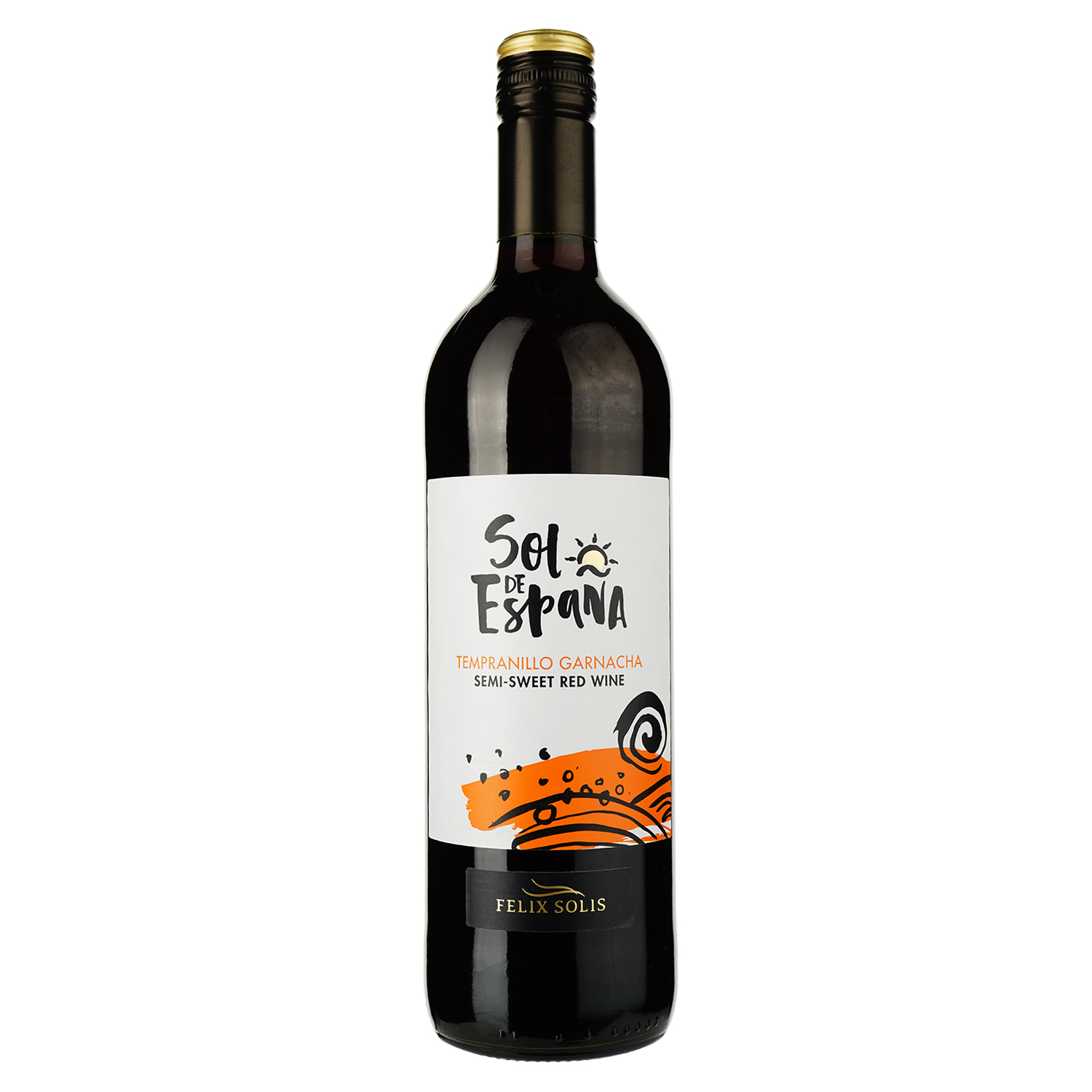 Вино Sol de Espana Tempranillo Garnacha, червоне, напівсолодке, 11,5%, 0,75 л (842957) - фото 1