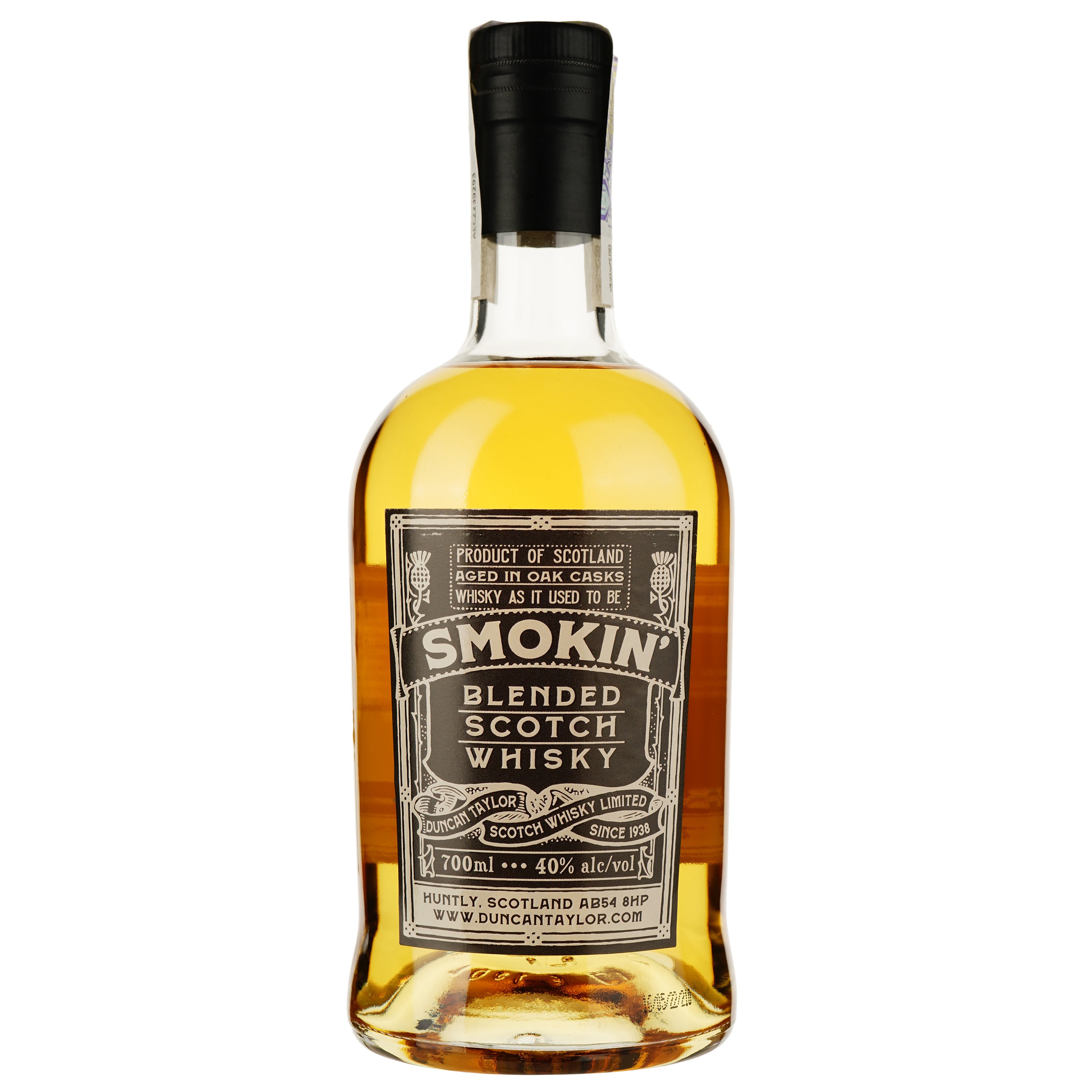 Віскі Smokin' The Gentleman's Dram Blended Scotch Whisky, 40%, 0,7 л - фото 1