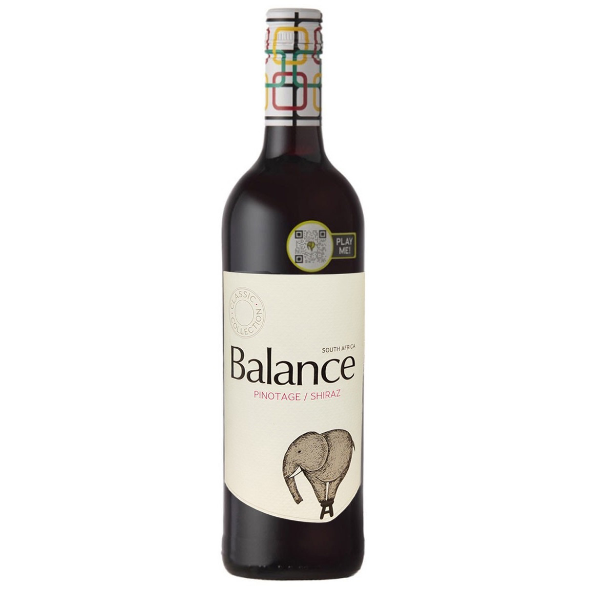 Вино Overhex Wines Balance Classic Pinotage Shiraz, красное, сухое, 13,5%, 0,75 л (8000015201911) - фото 1