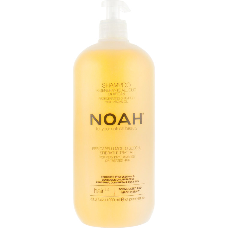 Восстанавливающий шампунь для волос Noah Hair с аргановым маслом 1000 мл (107382) - фото 1