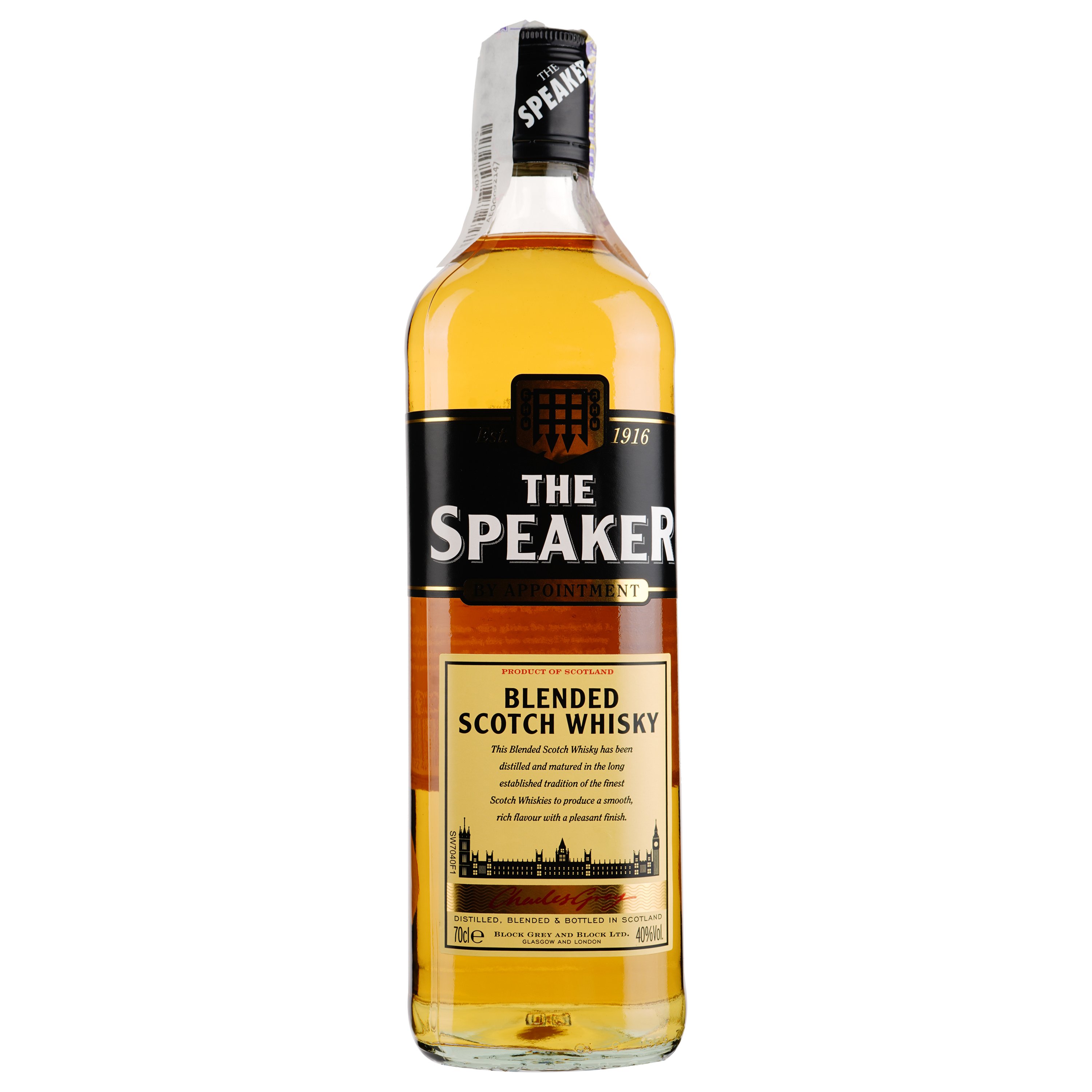 Виски шотландский Speaker 3 YO Blended 40%, 0,7 л - фото 1