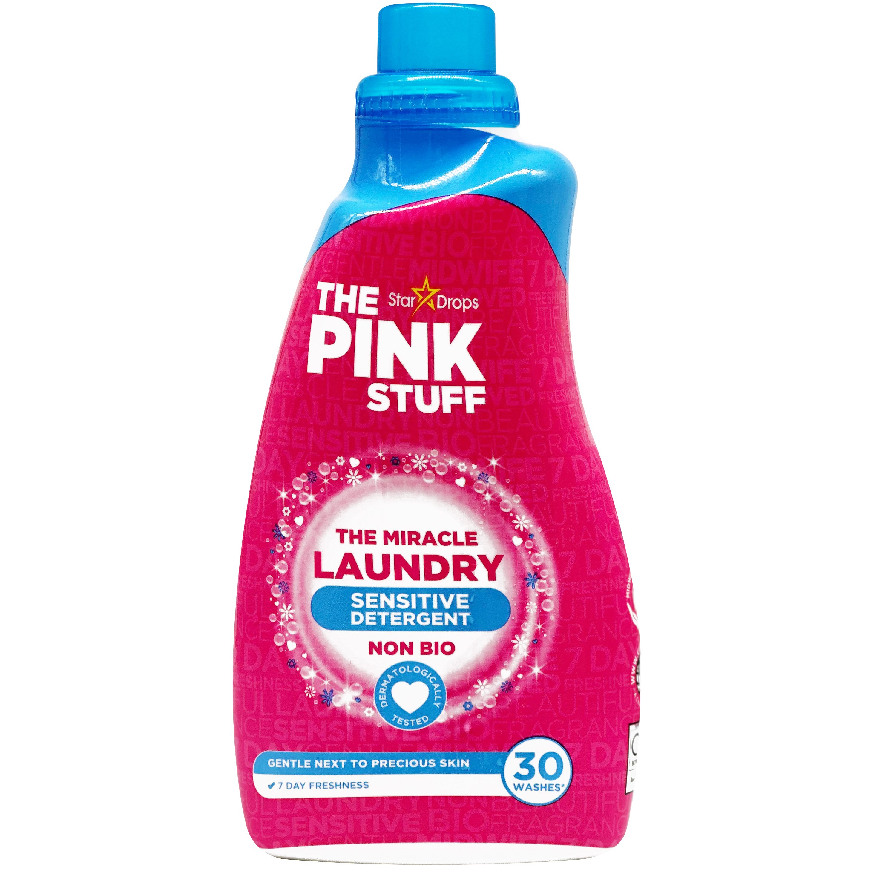 Гель для стирки The Pink Stuff Sensitive Detergent Non Bio 960 мл - фото 1