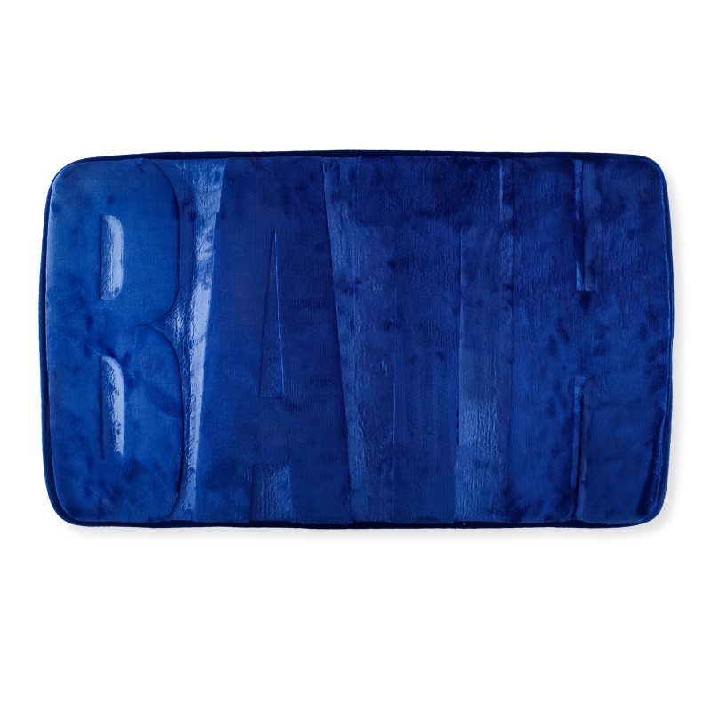 Коврик для ванной комнаты Offtop, 75х45 см, синий (855721) - фото 1