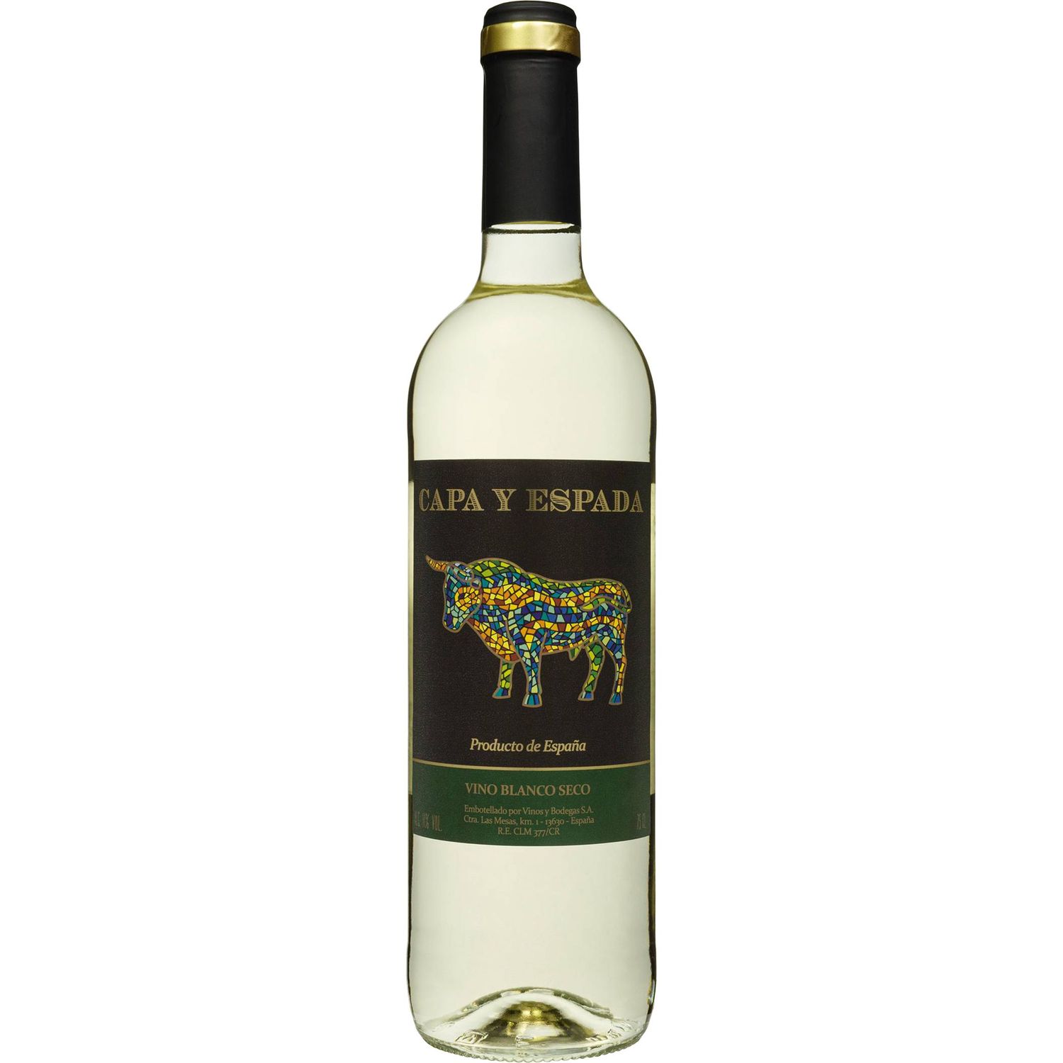 Вино Capa y Espada Vino Blanco Seco, белое, сухое, 0,75 л - фото 1