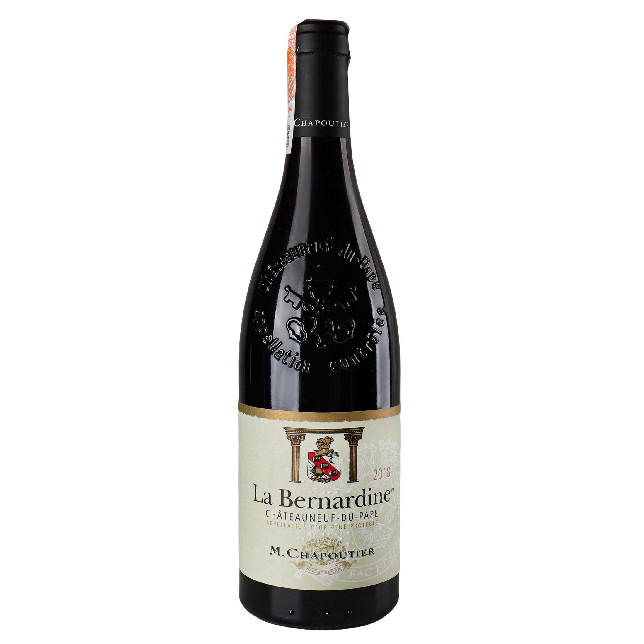 Вино M.Chapoutier Chateauneuf-du-Pape La Bernardine 2018 АОС/AOP, 14,5%, 0,75 л (888083) - фото 1