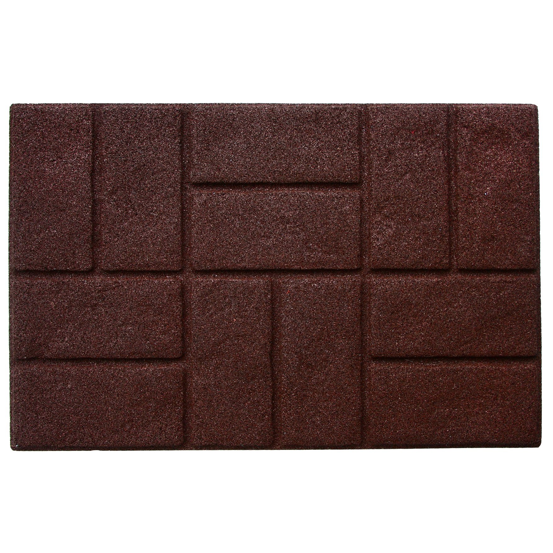 Килимок придверний Izzihome Torn Brick, 75х50 см, коричневий (2200000553232) - фото 1