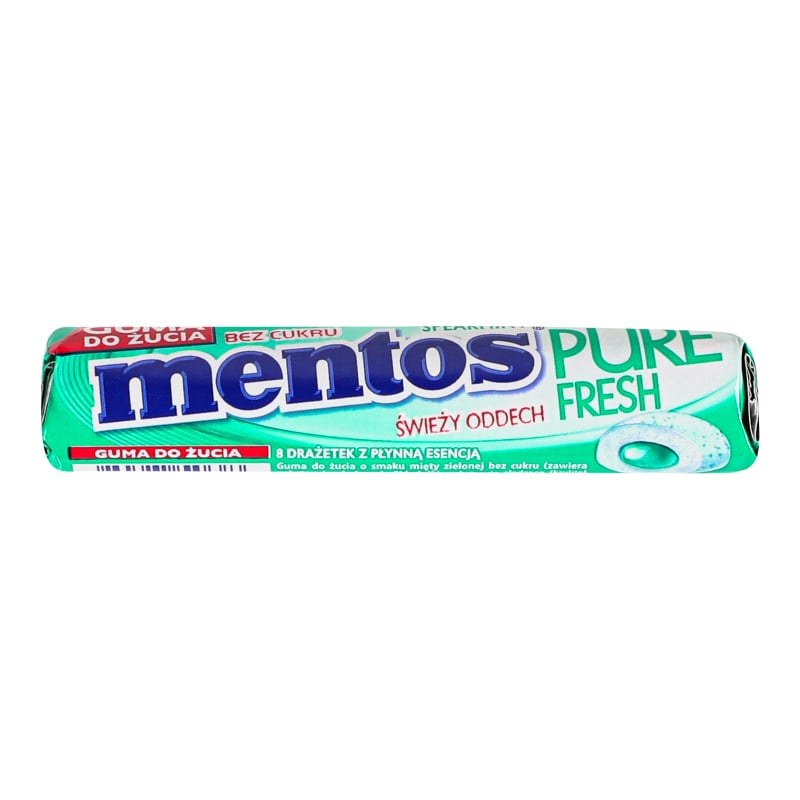 Жувальна гумка Mentos Pure fresh свіжа м'ята, 15,5 г (915950) - фото 1