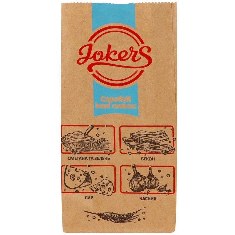 Грінки Jokers Slice Житньо-пшеничні зі смаком холодцю з хріном 90 г (942034) - фото 3