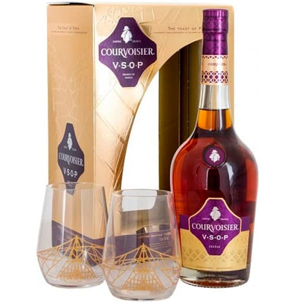 Коньяк Courvoisier VSOP, 40%, 0,7 л + 2 бокала - фото 1