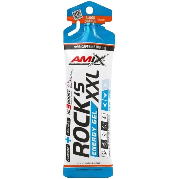 Изотоник Amix Performance Rock´s Gel XXL with caffeine апельсин 65 г - фото 1