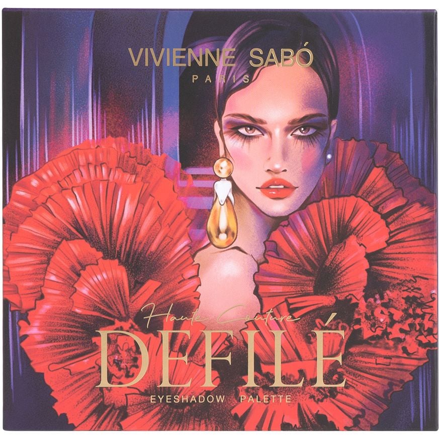 Палетка теней для век Vivienne Sabo Haute Couture Defile, 9 цветов, тон 02, 15 г (8000019946503) - фото 3