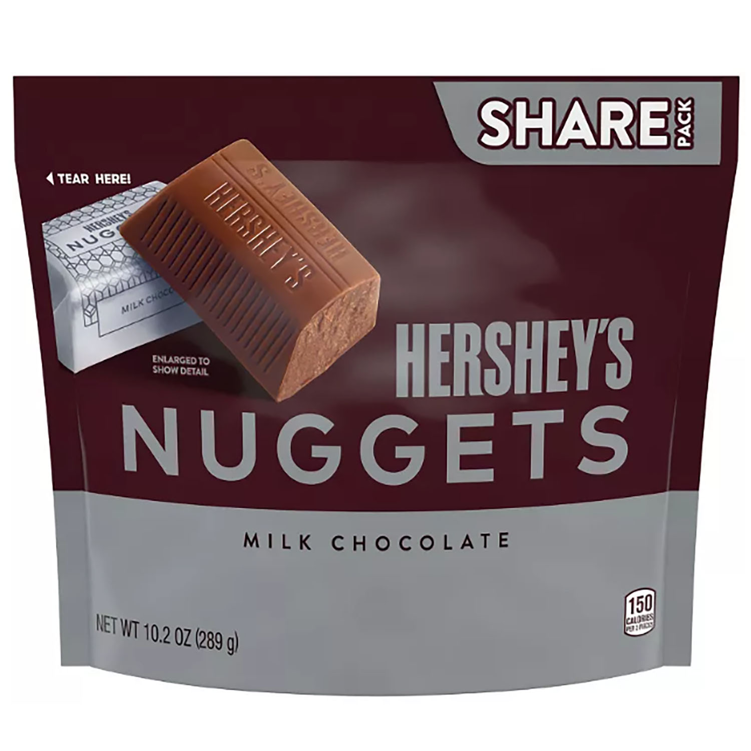 Конфеты шоколадные Hershey's Nuggets Milk Chocolate 289 г - фото 1