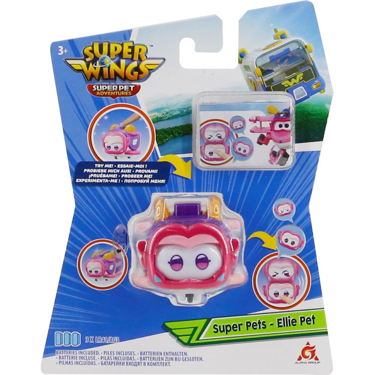 Игровая фигурка Super Wings Super Pet Элли любимец со световыми эффектами (EU770419) - фото 3