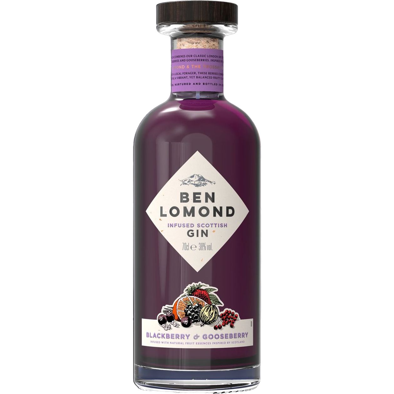 Джин Ben Lomond Blackberry&Gooseberry 38% 0.7 л - фото 1