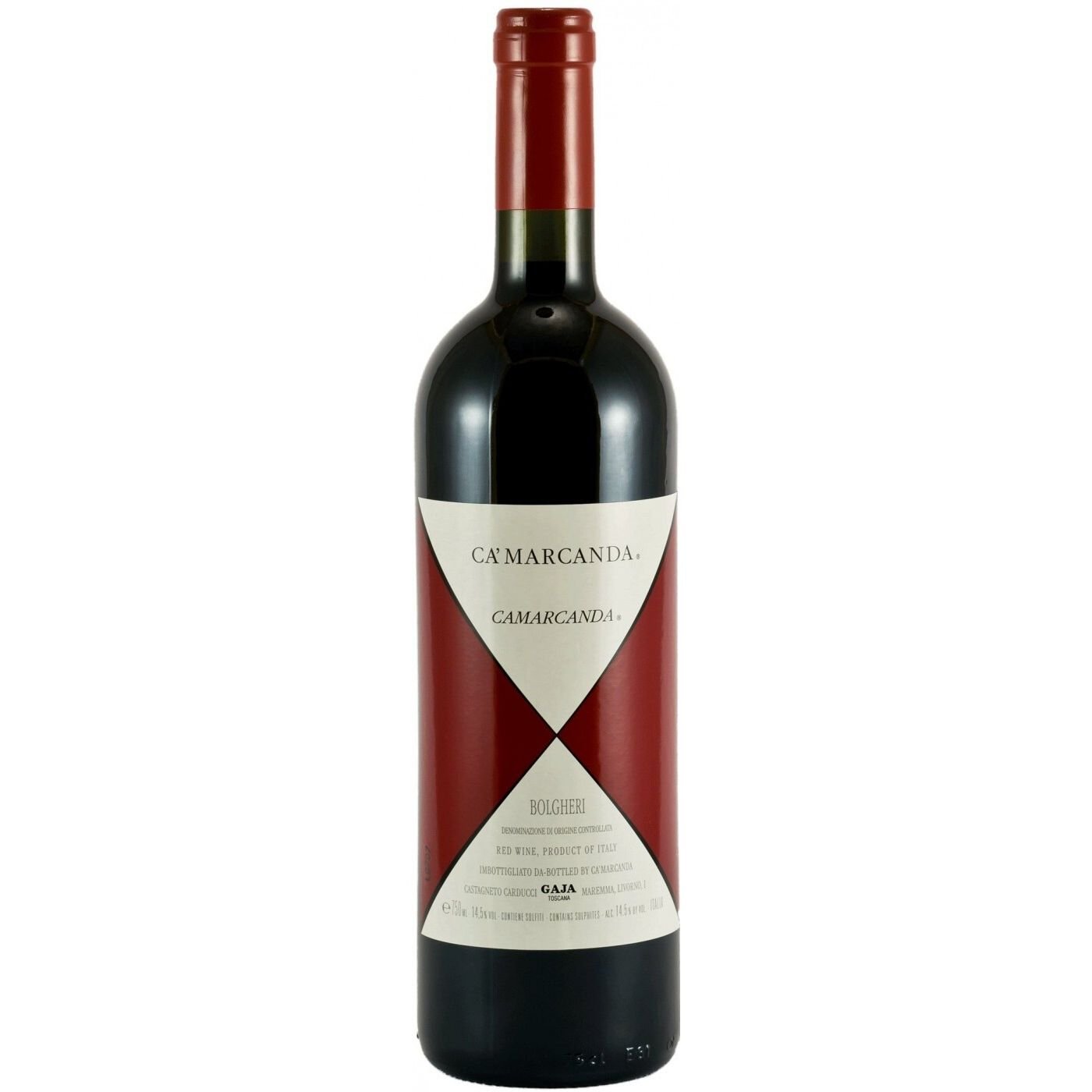 Вино Ca' Marcanda Camarcanda 2019, красное, сухое, 0,75 л - фото 1