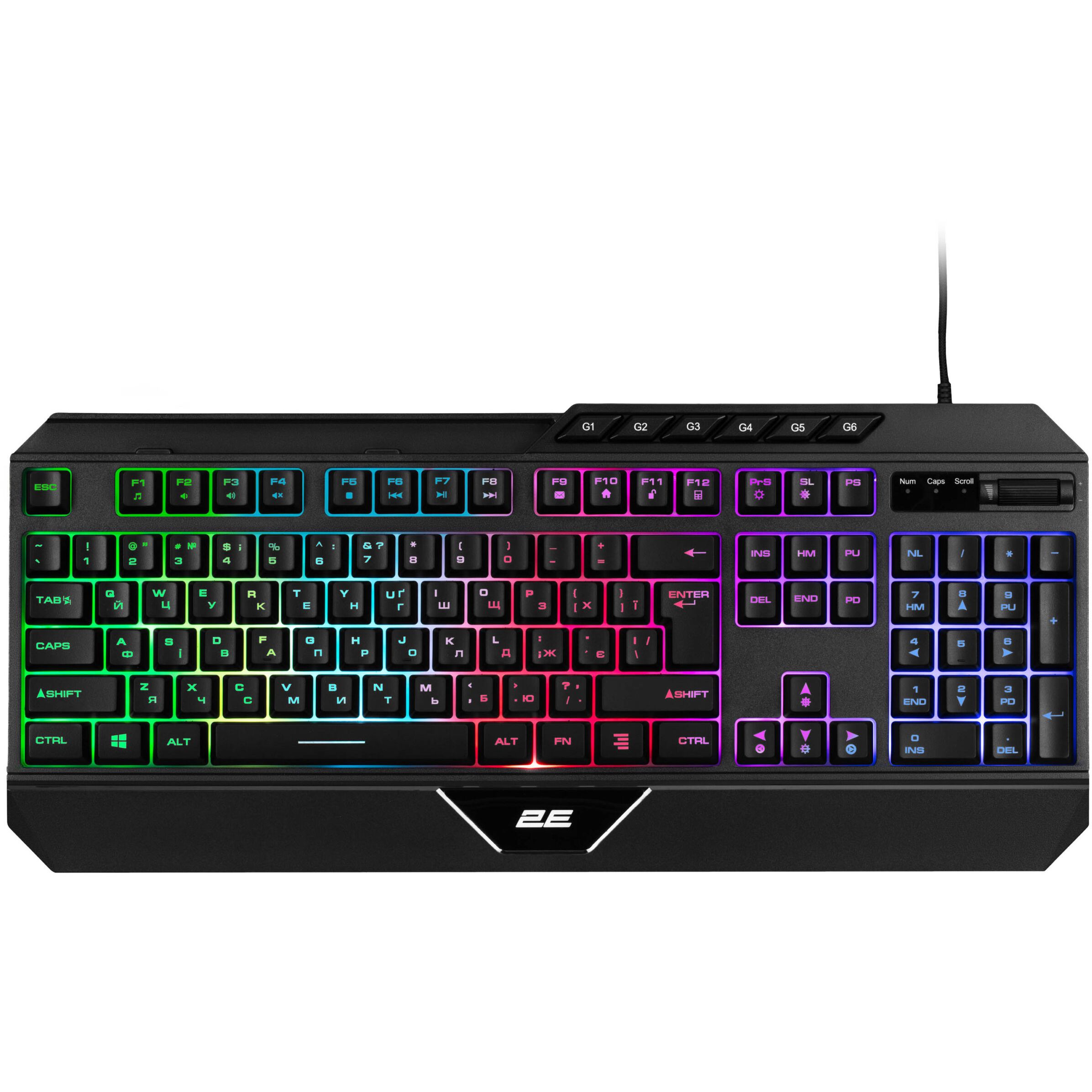 Клавиатура игровая 2E Gaming KG315 с подсветкой black (2E-KG315UBK) - фото 1