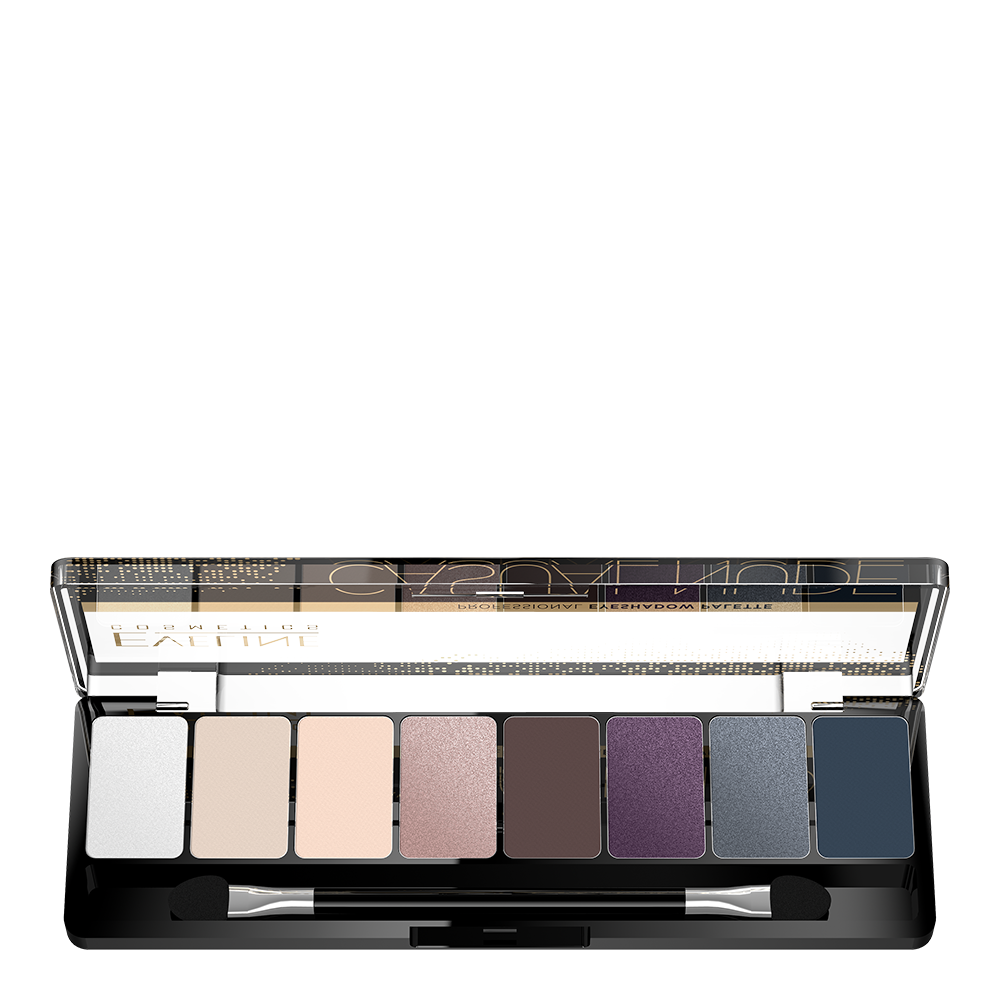 Палетка теней для век Eveline Eyeshadow Professional Palette, тон 04 (Casual Nude), 8 шт., 9,6 г (LMKCIEN8PAL4) - фото 2